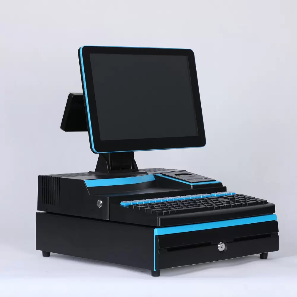 All in one POS system for Supermarkets - GS-376 POS system-Complete Set